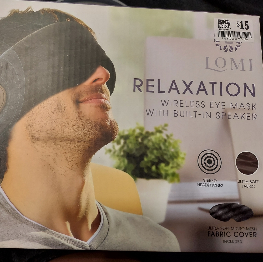 Lomi Relaxation Wireless Eye Mask with Built In Speaker